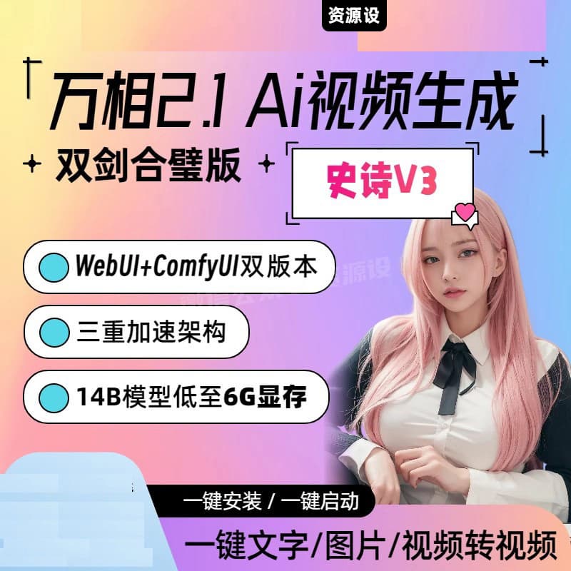 通义万相图生视频软件Wan2.1ai视频生成文生视频ai视频部署教程【3254期】